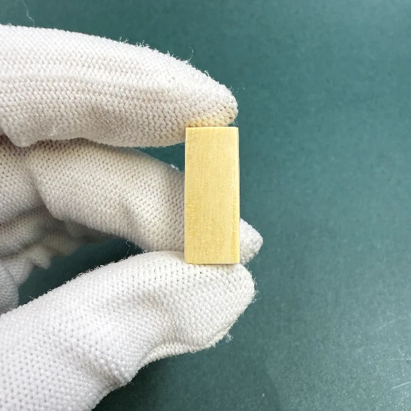 M1557天然猛犸牙一字三通支持鉴定假一罚四