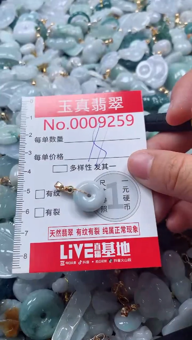 吊坠(不含链)未镶嵌翡翠9259