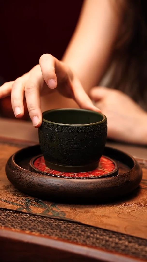 茶杯紫砂宜兴原矿紫砂 全手工制作