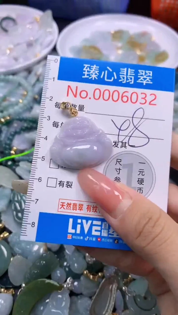 翡翠未镶嵌颈饰6032