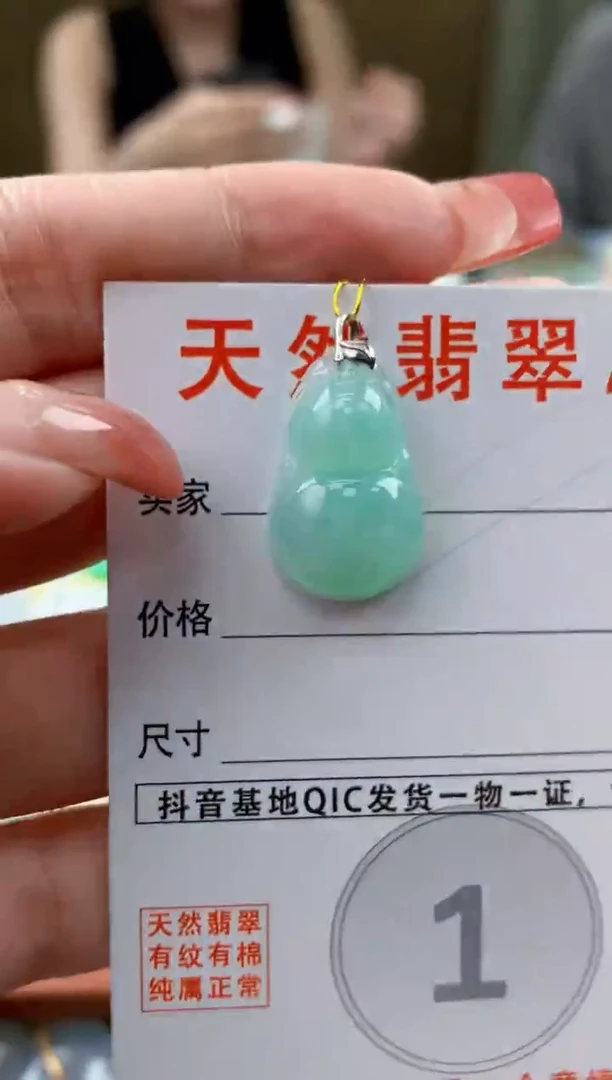 颈饰未镶嵌翡翠天然A货翡翠挂件