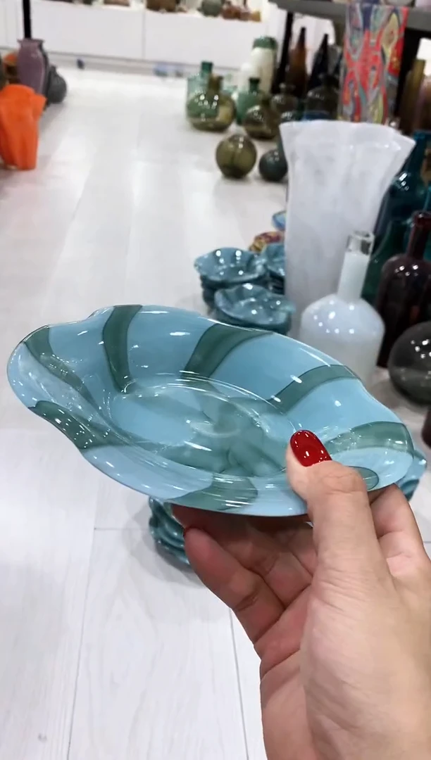 慕忆家手作琉璃花瓶微瑕