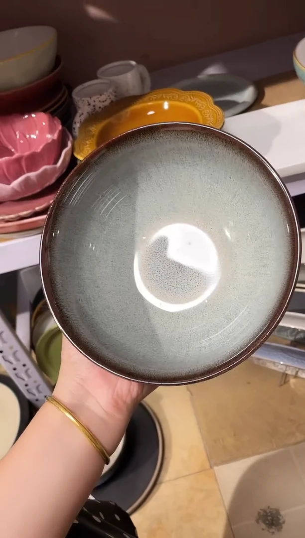 陶瓷微瑕（1个装）窑变面碗