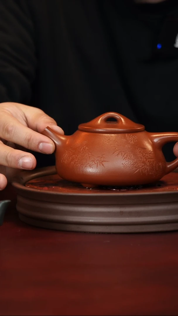 茶壶紫砂卢云霞--手工--石瓢
