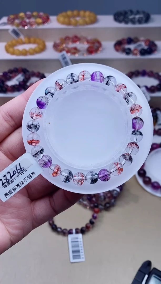 未镶嵌手链水晶彩毒液超七7m+