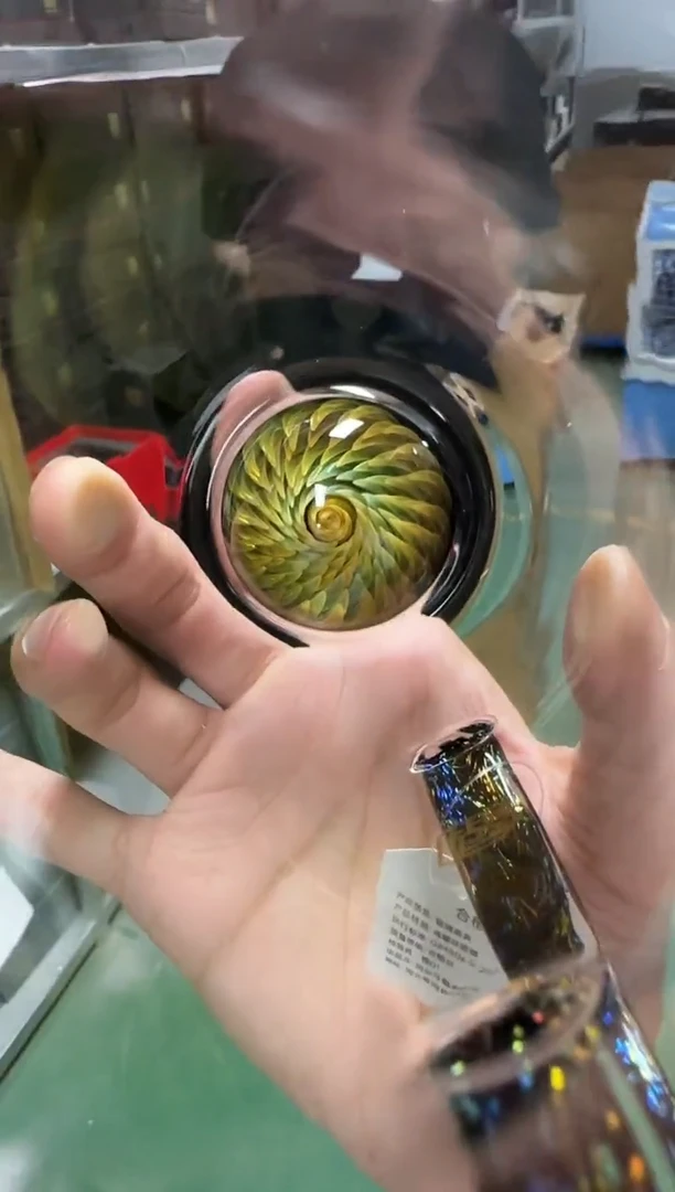 小***瑶翡翠龙公道杯加羽蓉杯绿凤尾彩金