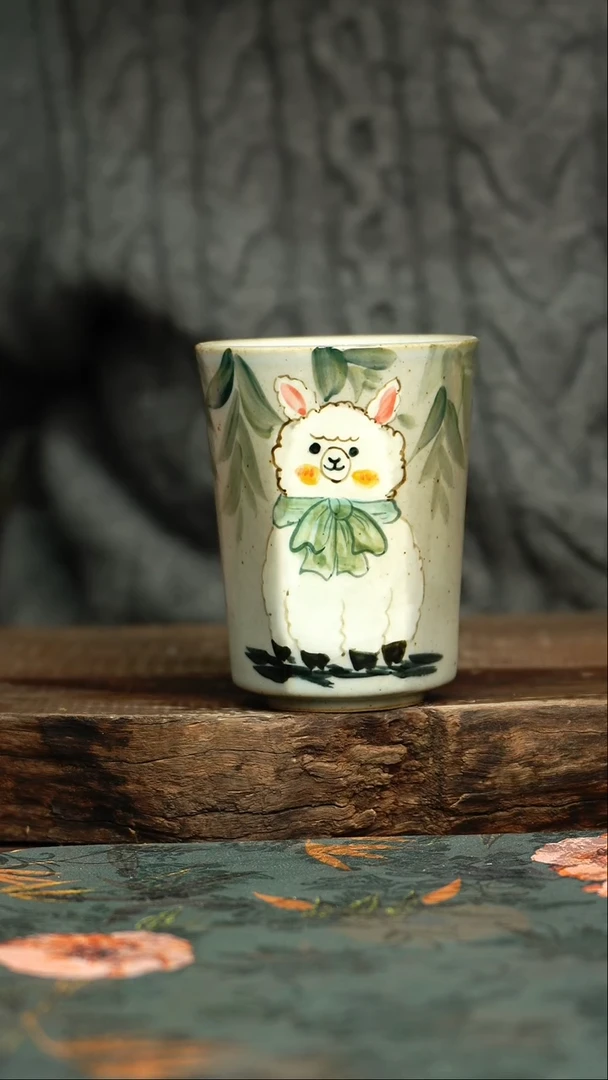 【闪购商品】杯杯釉下彩手工手绘同款陶器