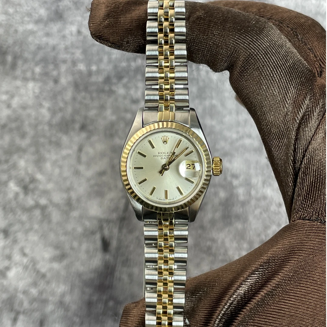 99新 Rolex/劳力士 日志-A1301-银盘条丁刻牙圈-26mm