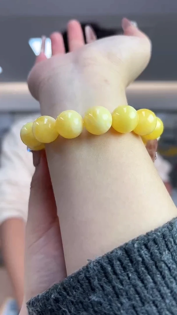 【闪购商品】蜜蜡手串未镶嵌14m手