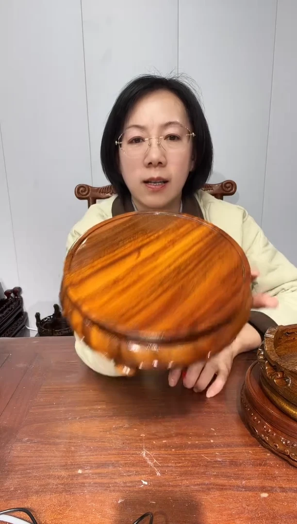 木老花圆形14.5*17.5*5