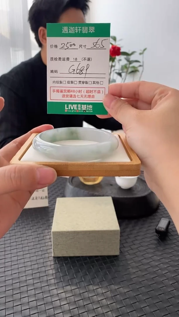 未镶嵌手镯翡翠G689 圈口56.5