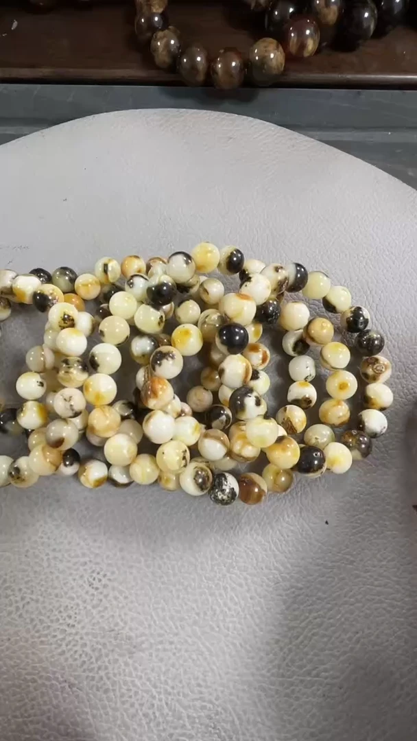 【闪购商品】琥珀裸石未镶嵌奥利奥卡9 手串多样性发其一