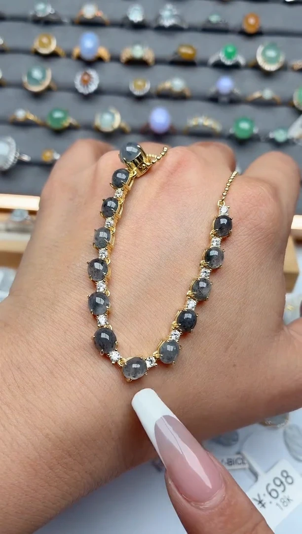 吊坠(不含链)银S925镶嵌翡翠.