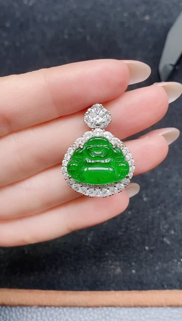 颈饰未镶嵌翡翠天然A货翡翠 保A保真