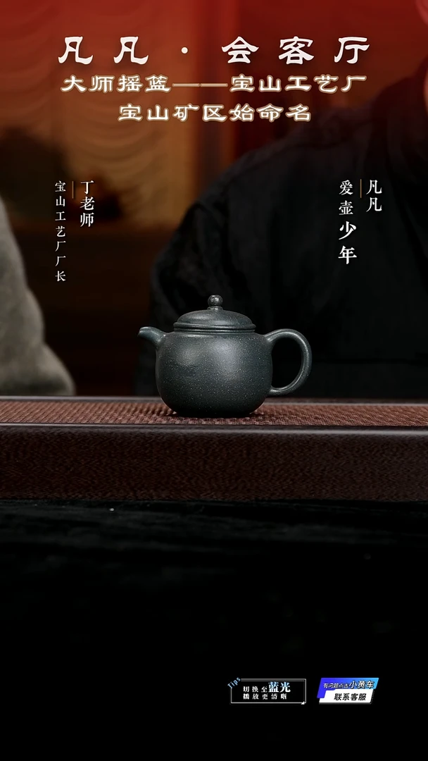 茶壶紫砂DL143 杨国琴 匏尊 宝山雪花降坡泥180cc