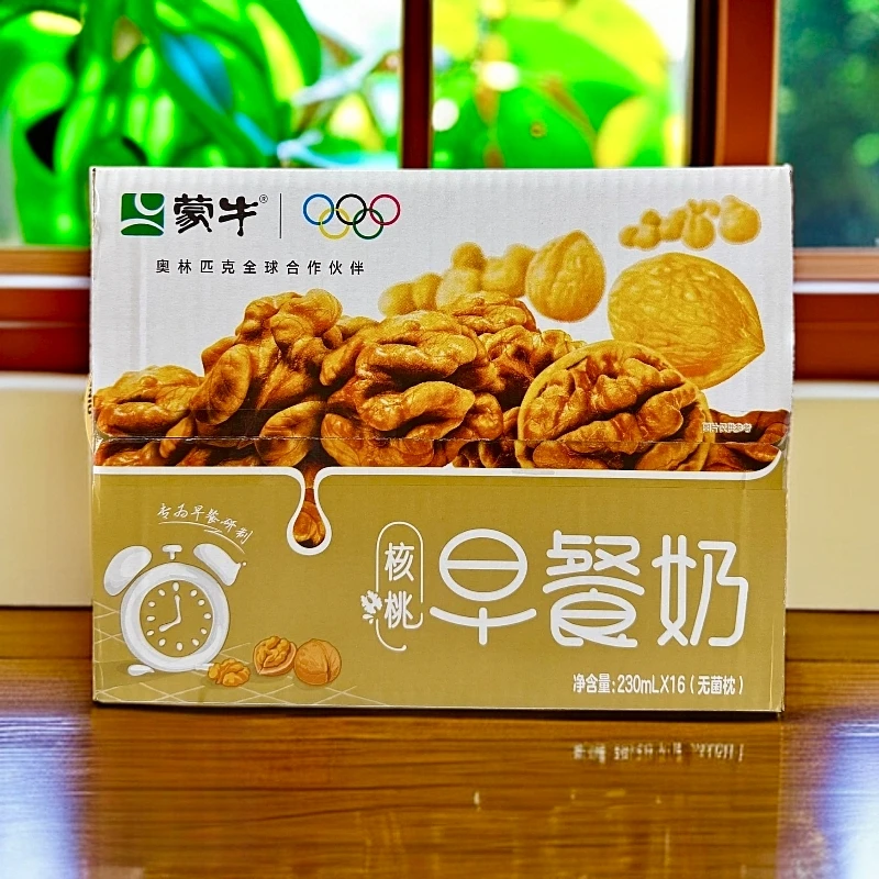 （9月15号日期）蒙牛早餐核桃味利乐枕230ml×16包奶