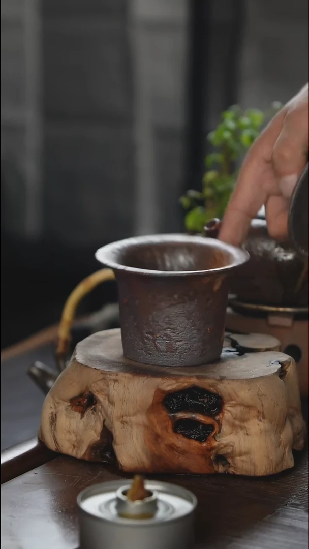 紫砂全手工直筒盖瓦