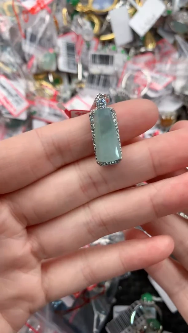 银S925镶嵌戒指翡翠7777----8