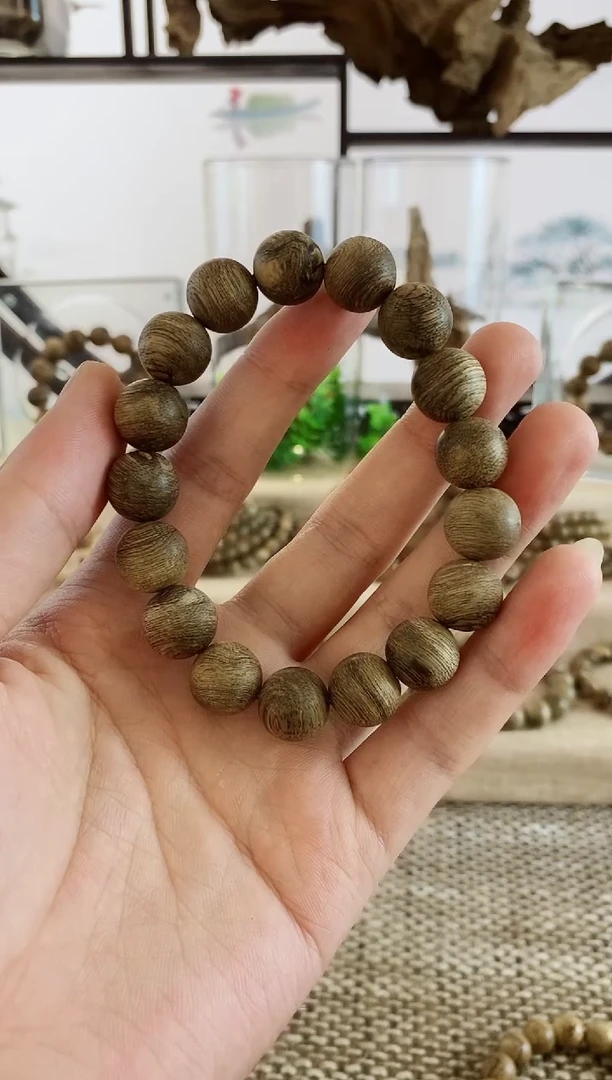 手串沉香正区马老奇瘤疤土沉老料13MM手串