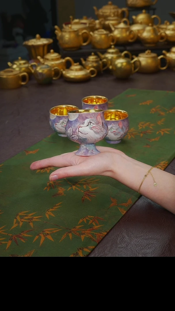 茶杯紫砂【宜景窑系列】杯子15