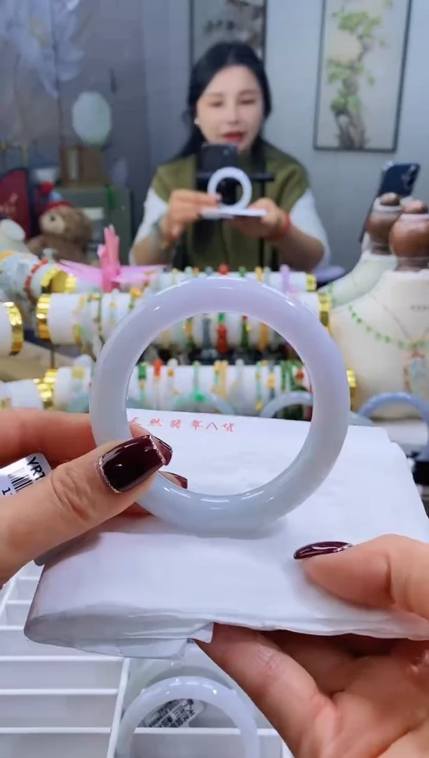 未镶嵌手镯翡翠60号圆条56.9/10.7*10.8