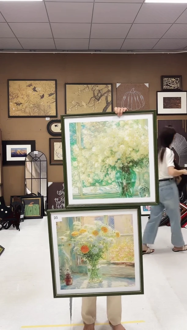 竖款莫奈  60*60  2副