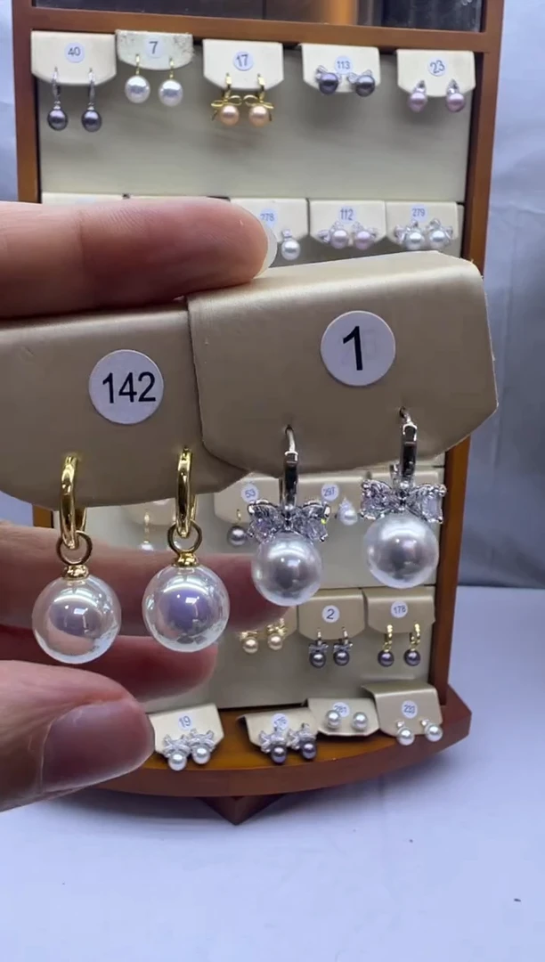 未镶嵌耳饰淡水珍珠142+1