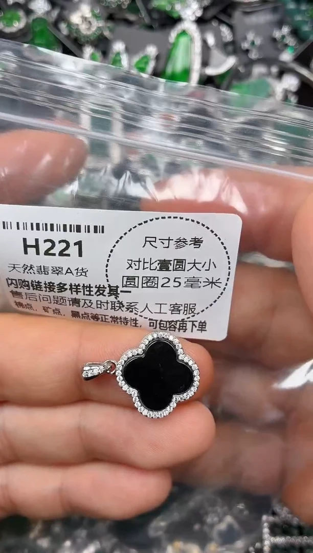 颈饰未镶嵌翡翠H221吊坠