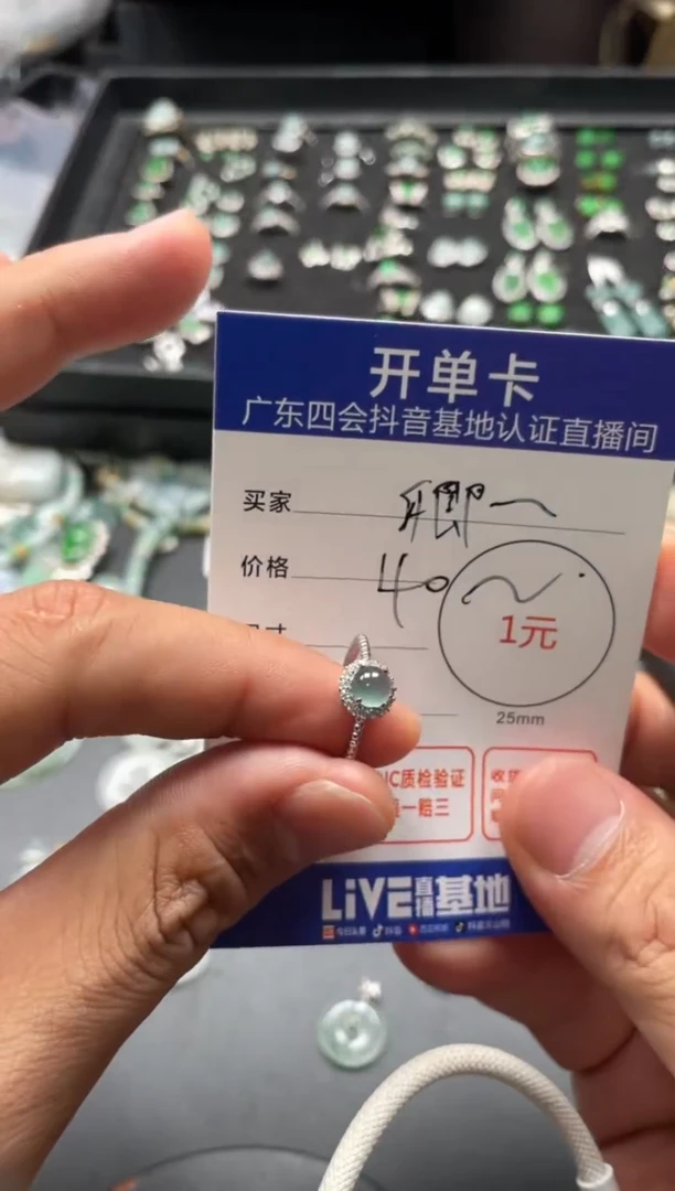 颈饰未镶嵌翡翠卿戒指