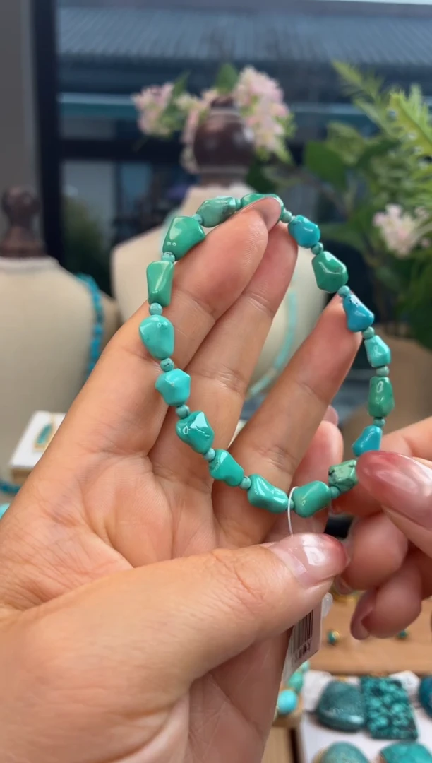未镶嵌绿松石手链1