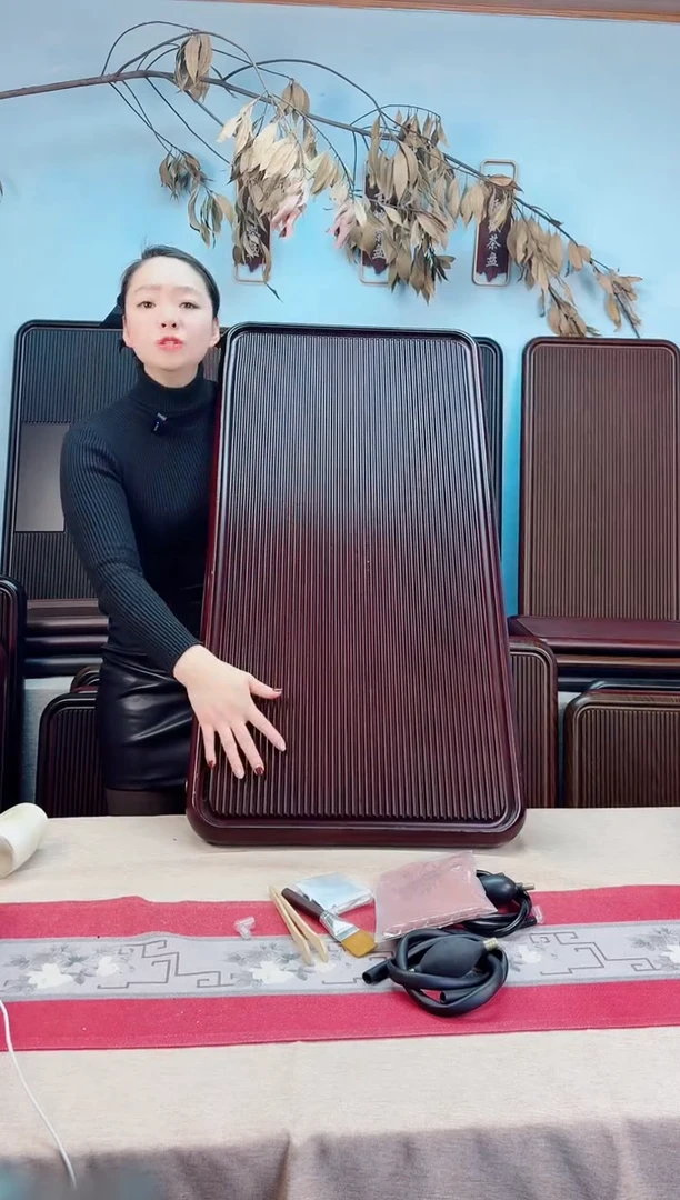 千川红色款式茶盘100*50*5