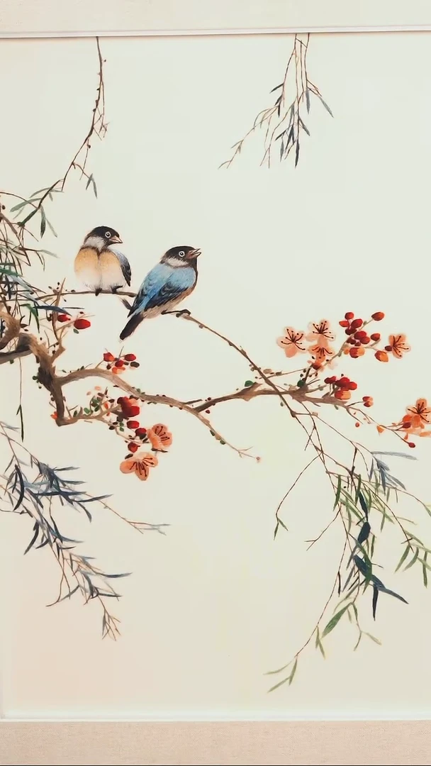 吉晓花 喜鹊刺绣