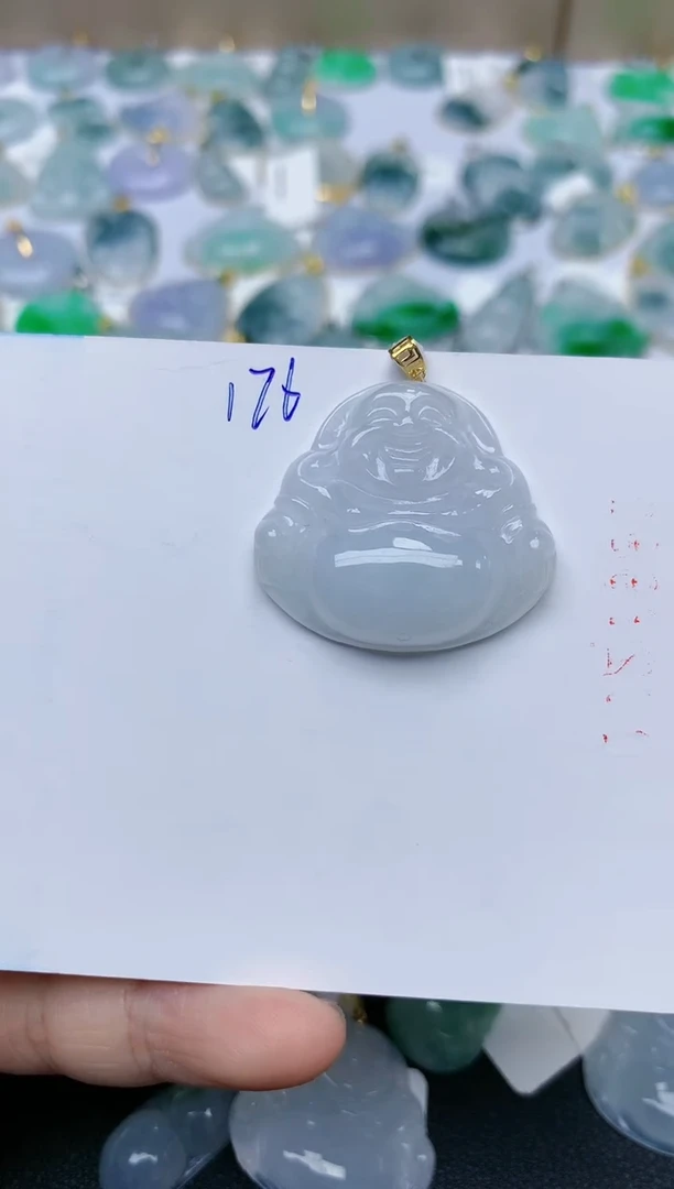 【闪购商品】翡翠颈饰18K金镶嵌天然翡翠A货