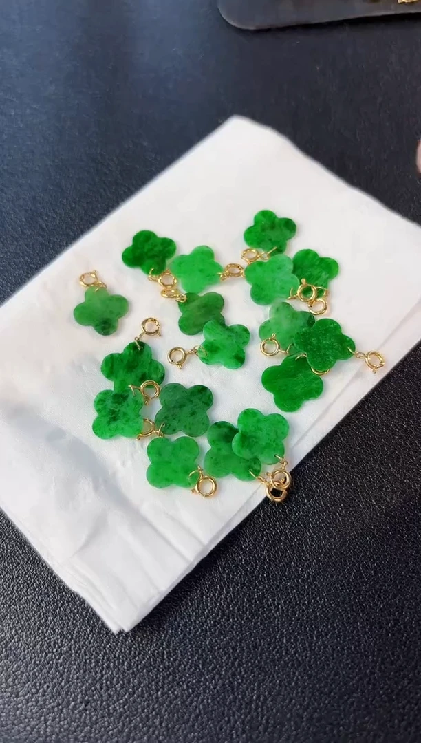 【闪购商品】翡翠颈饰18K金镶嵌2缅料A货/多样性发货/一件