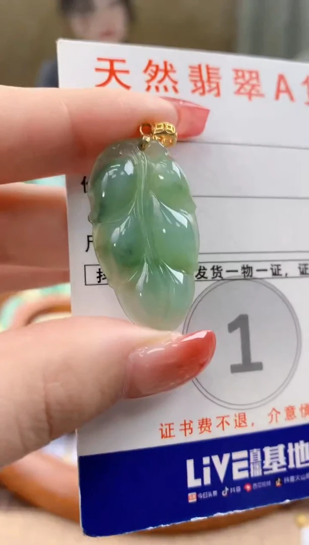 颈饰未镶嵌翡翠天然A货翡翠挂件