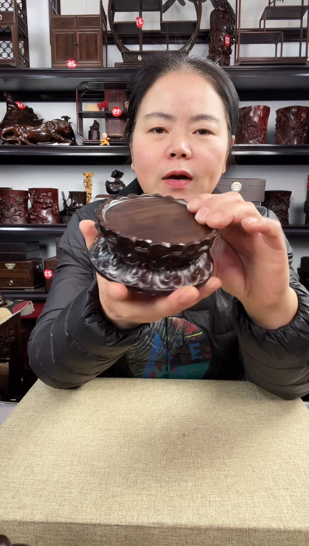 木双层莲花小号老李红木工艺品