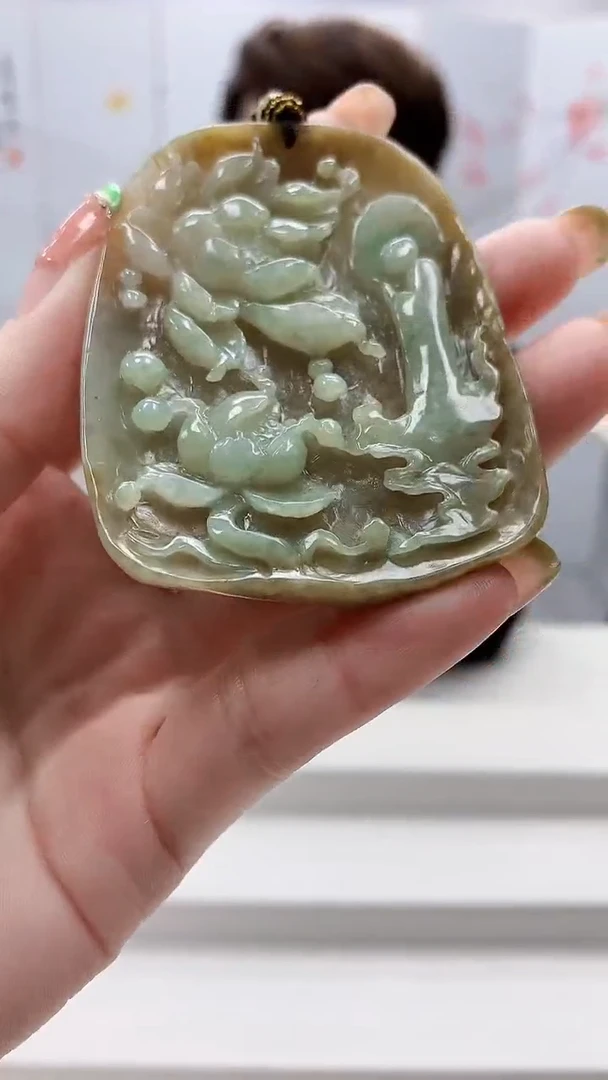 未镶嵌定制翡翠5159ry-毛货挂件160