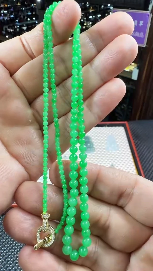 未镶嵌定制翡翠黄****珠--60316