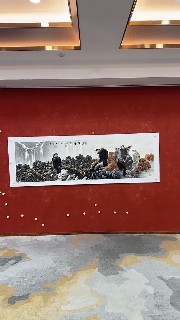 国画9.23-严选-王夫怀-八尺对开花鸟-C14