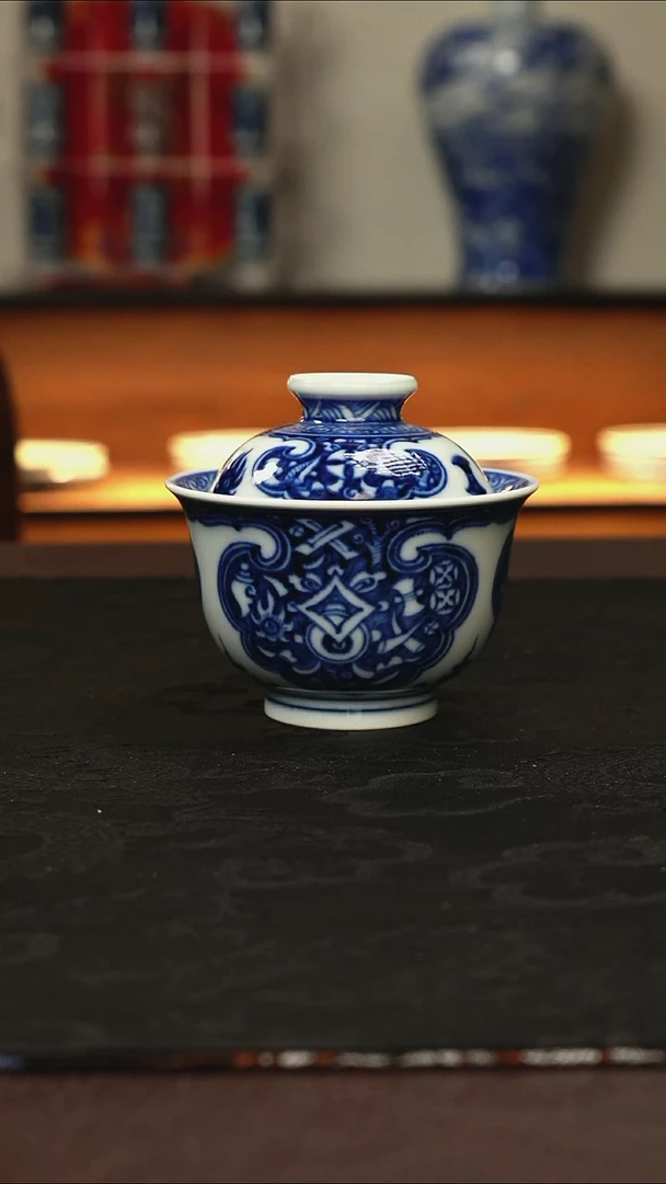 元黛工坊百宝盖碗