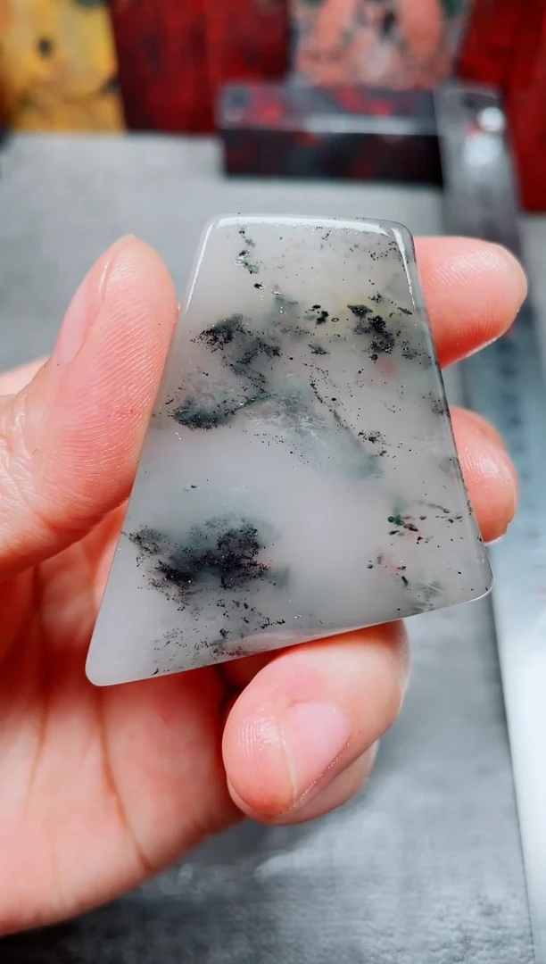 桂林鸡血玉素章随行50