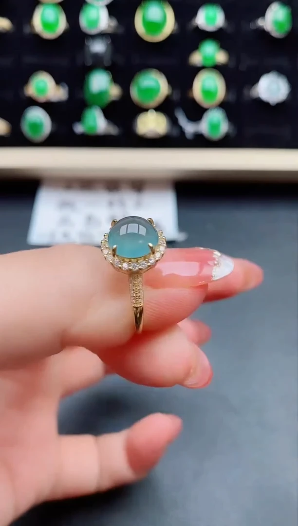 【闪购商品】翡翠戒指银S925镶嵌212121