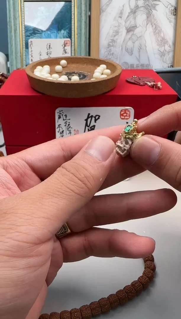 22K金镶嵌吊坠(不含链)玛瑙/玉髓玛瑙单珠