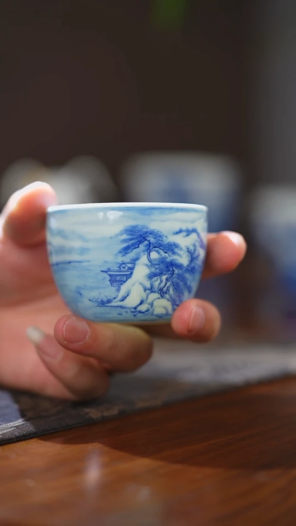 其他醉美山水砚菲轩雪景单杯