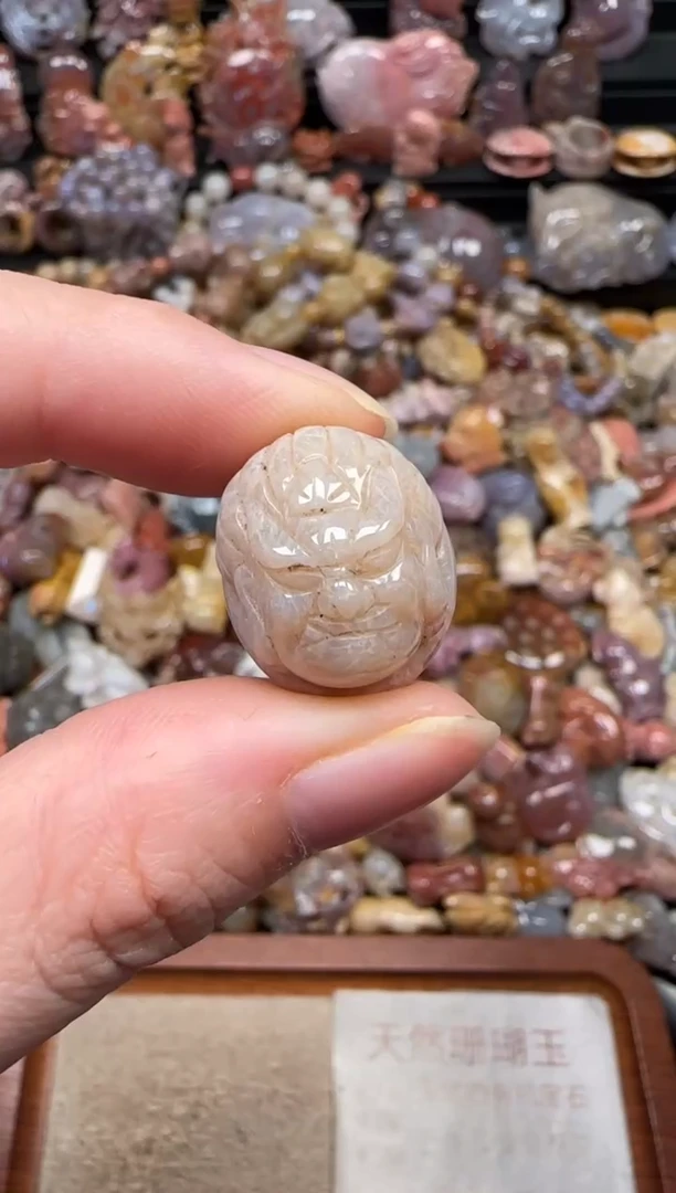 颈饰未镶嵌硅化珊瑚（珊瑚玉）069