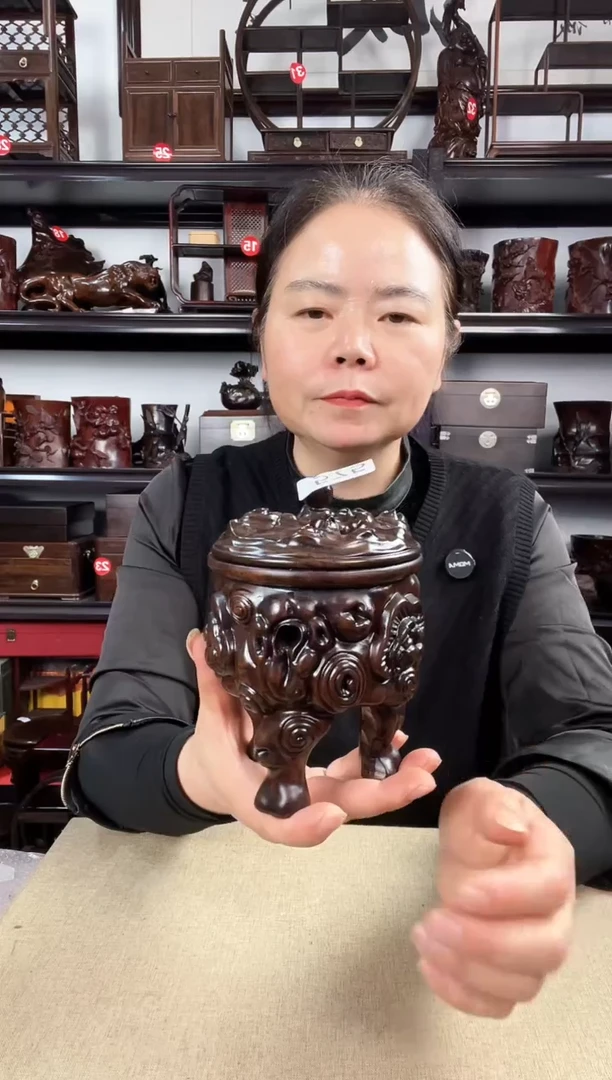 木老李红木工艺品575瑕疵