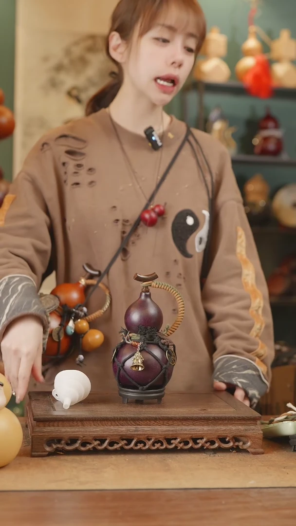 【闪购商品】2号精品天然大漆工艺防渗内胆酒葫芦~