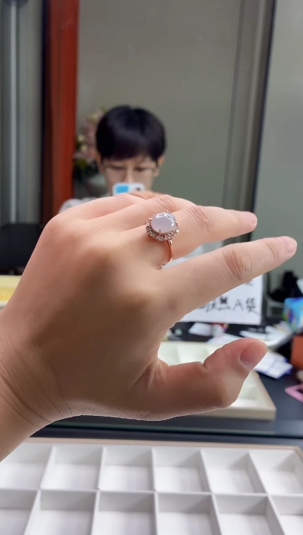 银S925镶嵌戒指翡翠111111