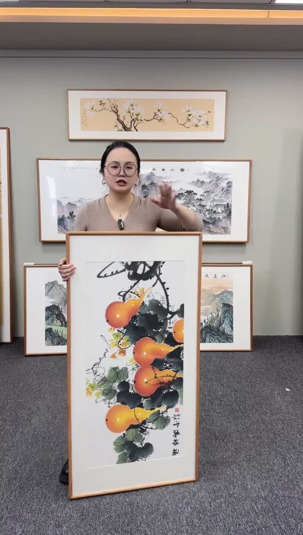 国画福禄满堂120*60