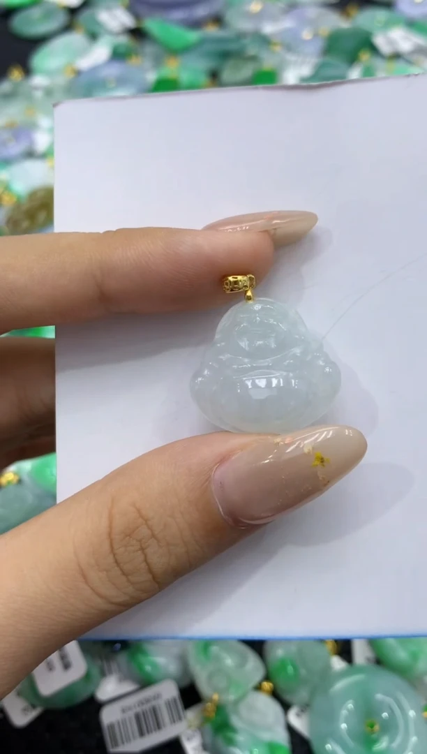 颈饰未镶嵌翡翠天然缅甸翡翠A货